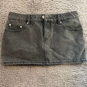 Edikted Charcoal Mini Skirt